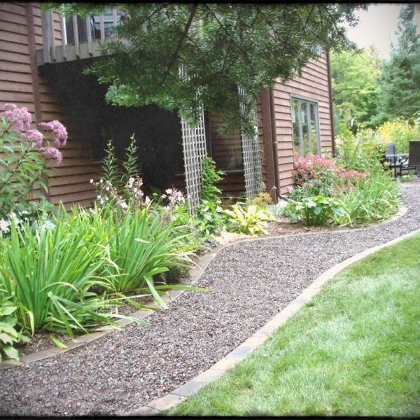 Garden Ideas : Gravel Front Yard New Backyard Small Landscaping